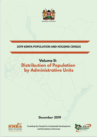 “2019 Kenya population and housing census” document title page